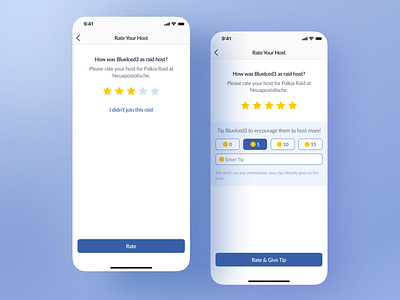 Give Tip app give tip mobile rating tip tipping ui ux