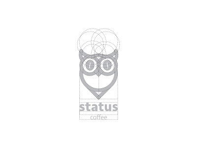 Status Coffee Logo desigjn graphic grids logo logodesign owl