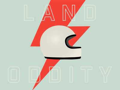 Land Oddity design illustration typography vector