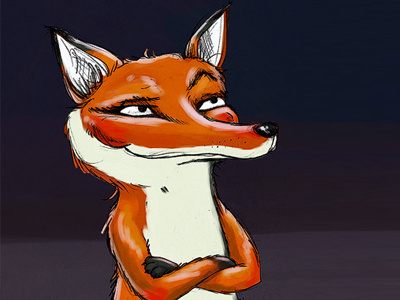 Sly Fox fox illustration sly