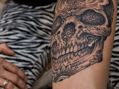 Day of the Dead Tattoo day of the dead skull tattoo thomas hooper