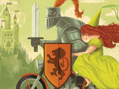 Storybook Ending castle knight motorcycle princess shining armor