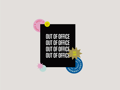 Out Of Office with Aisle 9 | Brand Identity brand branding color content design editorial logo series brand series graphic social type women