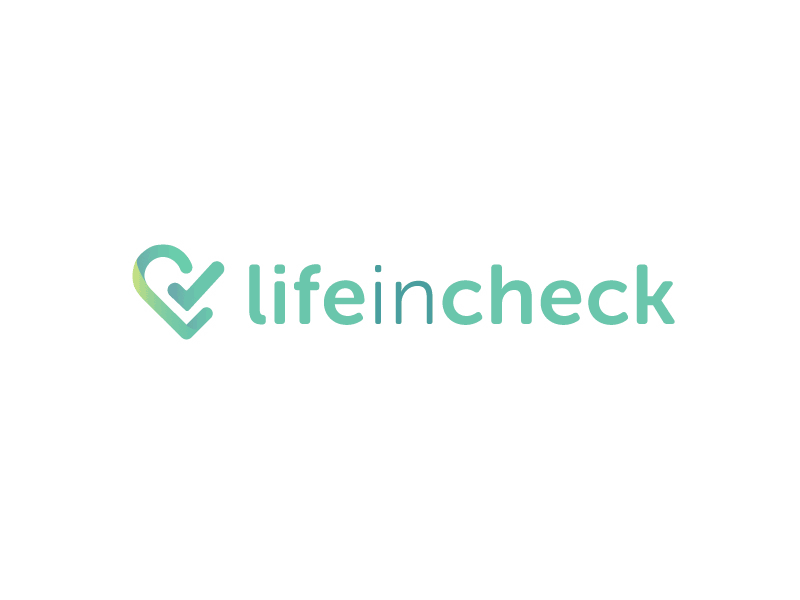 LifeInCheck Concept app branding graphic design logo tech