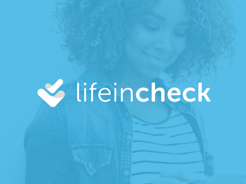 LifeInCheck Concept 2 app branding design logo