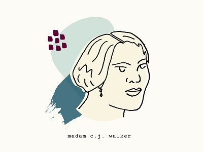 Madam C.J. Walker | Women Who Inspire design entrepreneur female illustration inspiration inspire women women of color