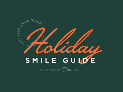 Holiday Smile Guide christmas design holiday logo script