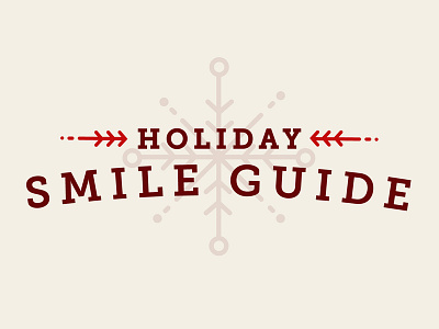 Holiday Smile Guide Title Treatment christmas corporate holiday illustration snowflake winter