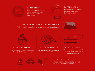 Holiday Smile Guide // 3 cabin christmas coffee design grandma illustration mail winter