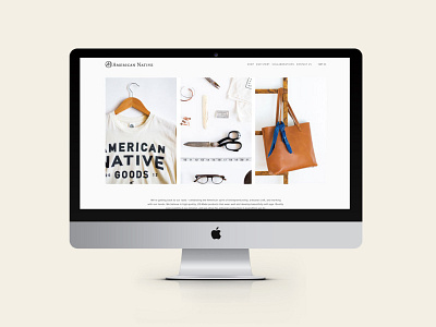American Native // Web Design brand design ecommerce layout lifestyle retail web web design web design ecommerce