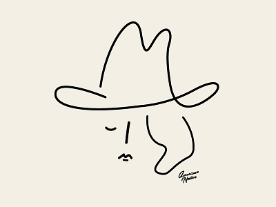 Cowgirl Illustration cowboy cowgirl design illustration line art minimal western