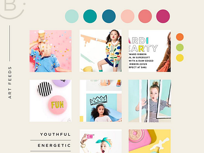 Art Feeds Brand Refresh | MOOD BOARD brand branding branding and identity fun illustration kids mood mood board moodboard non profit non profit