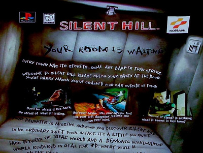 Silent hill mock poster graphic design logo