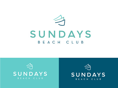 Sundays Beach Club Logo bali beach brand branding club design icon identity illustration indonesia logo