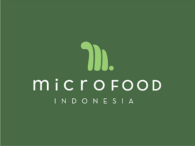 Microfood Indonesia Logo brand branding design garden home icon logo microgreens plant