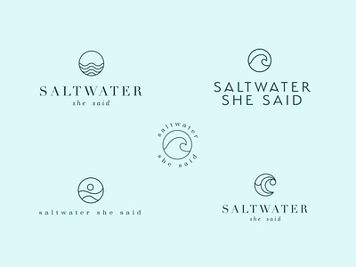 Logo Process badge branding health icon icon logo logo logo design logomark ocean logo saltwater sea water logo wave wave logo wellness yoga yoga logo