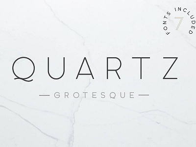 Quartz Grotesque - 7 Font Styles clean decorative design display font graphic grotesque industrial logo sans serif simple