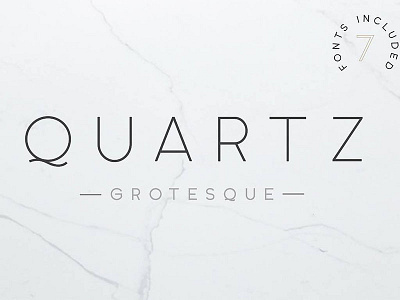 Quartz Grotesque - 7 Font Styles