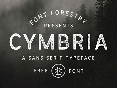 FREE FONT - Cymbria - A Sans Serif Typeface decorative display free free font free sans free typeface graphic design textured font vintage