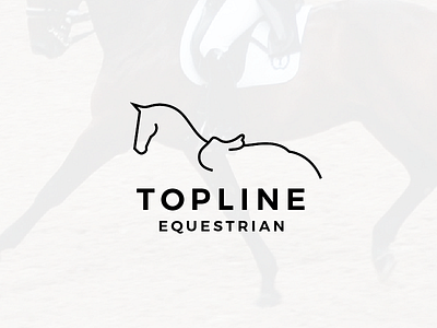 Horse logo brand equestrian horse identity logo