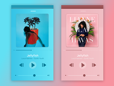 Player Modal View Concept ios music player