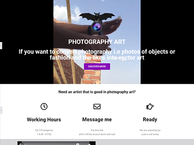 PHOTOGRAPHY LANDING PAGE