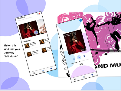 My Music App "Mini Task Day 3" @Myskill graphic design ux