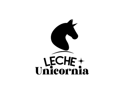 Leche Unicornia branding design graphic design illustration logo typography