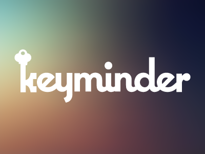 keyminder Logo keys key keyminder reminder k typography logo