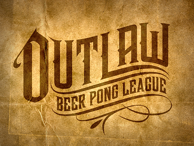 Outlaw Beer Pong Logo
