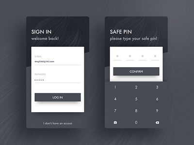 Daily UI #15 daily dark login shop sign sketch ui