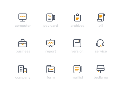 Daily UI #35——The business icons