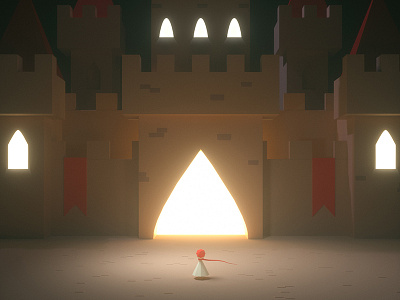 Castle castle cinema4d fairy lowpoly photoshop tale