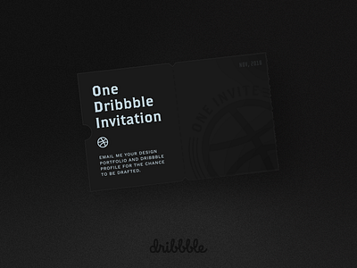 Dribbble Invite Giveaway dark dribbble invite glasgow grain invitation invite giveaway ticket