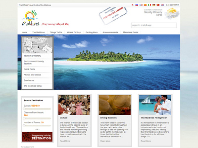 Official Travel Website, Maldives
