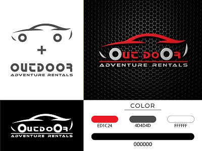 Outdoor Auto Car Logo. Minimalist Logo