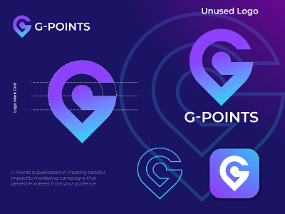G-Points Modern Logo Concept, Unused Logo