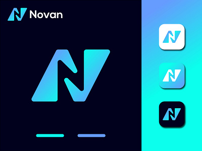 N Modern Letter Logo Concept, Branding