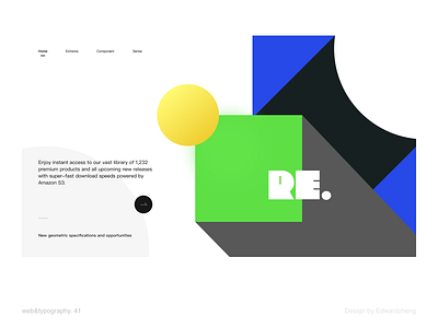 eg.41 branding character design element format graphic graphic design layout typography ui web web design website white
