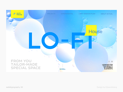 eg.64 blue character design element format graphic graphic design landing page layout typography ui web web design website