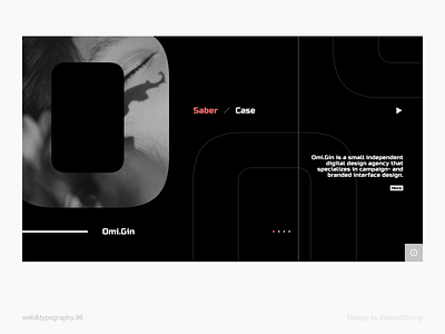 eg.96 branding character dark design element format graphic graphic design landing page layout typography ui web web design website