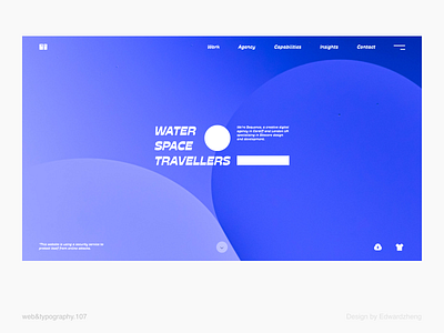 eg.107 blue character design element format graphic graphic design landing page layout typography ui web web design website