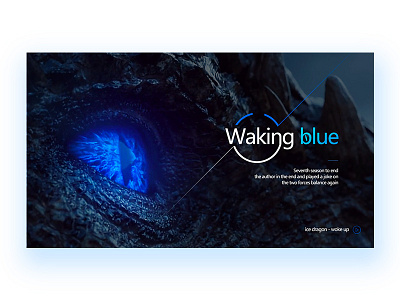 Day.7 Waking Blue black blue culture design element exercise game line minimalism movie poster thrones