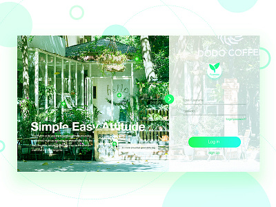 Day.9 Pureness culture design element exercise green life login minimalism shadow simple web website