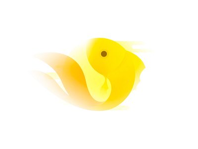 Day.56 The Goldfish animal china circle design element exercise fish gold gradation logo minimalism shadow