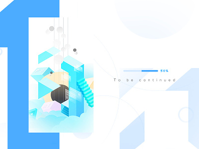 Day.80 50% app blue demo design element exercise icon minimalism startpage style ui ux