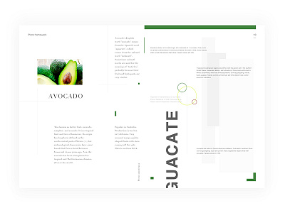 Day.156 New World P.10 avocado character constitution creativity element format fruit graphic layout minimalist placeholder white