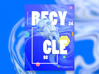 Day.297 P. | Recycle character design filter graphic grid photo plane poster text tonal typography ui visual