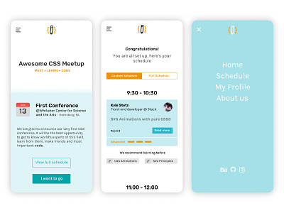 Tienda Nube (Challenge) / Awesome CSS Conference mobile sketch ux uxui
