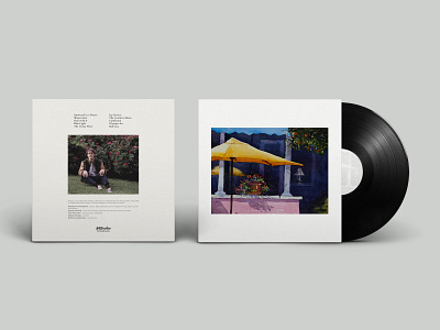 Ducktails - Watercolors LP album artcover design indie rock